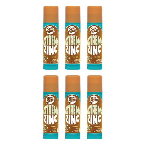 Sun Zapper Extreme Zinc Stick Bronze 15g Pack of 6