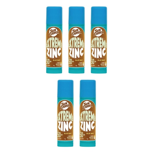 Sun Zapper Extreme Zinc Stick Blue Bay 15g Pack of 5