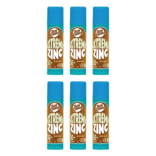 Sun Zapper Extreme Zinc Stick Blue Bay 15g Pack of 6