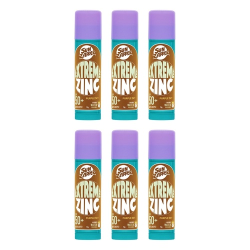 Sun Zapper Extreme Zinc Stick Purple Sky 15g Pack of 6
