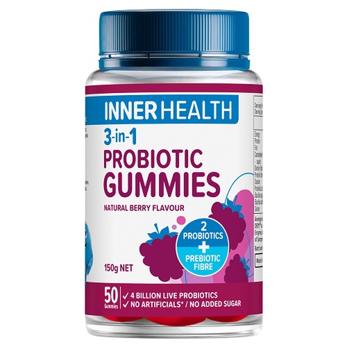 Inner Health 3-in-1 Probiotic Gummies 50 Gummies