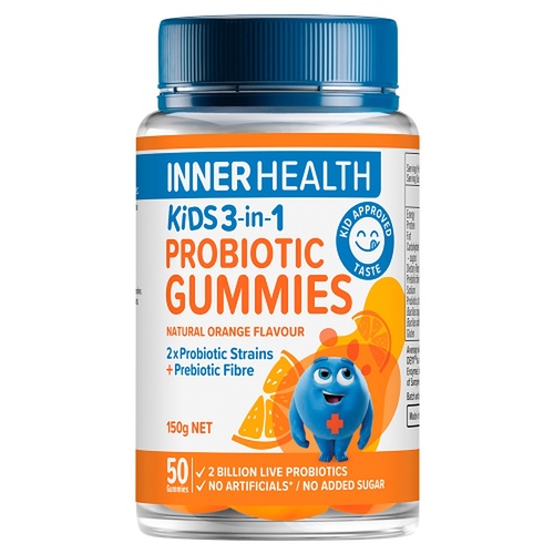 Inner Health Kids 3-in-1 Probiotic 50 Gummies