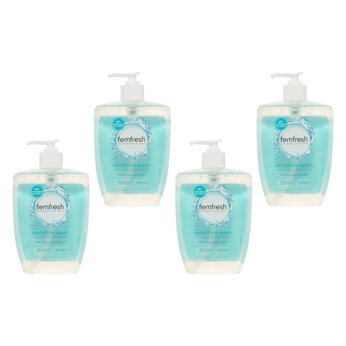 Femfresh Sensitive Wash 600mL Pack of 4