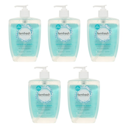 Femfresh Sensitive Wash 600mL Pack of 5