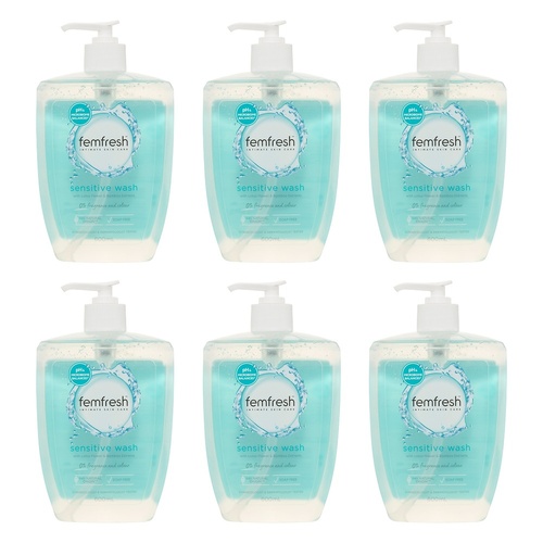 Femfresh Sensitive Wash 600mL Pack of 6