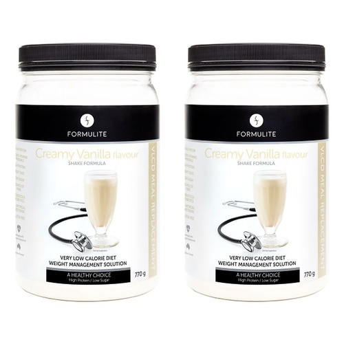 Formulite Meal Replacement Shake Creamy Vanilla 770g Pack of 2