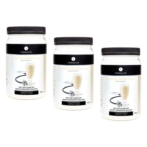 Formulite Meal Replacement Shake Creamy Vanilla 770g Pack of 3