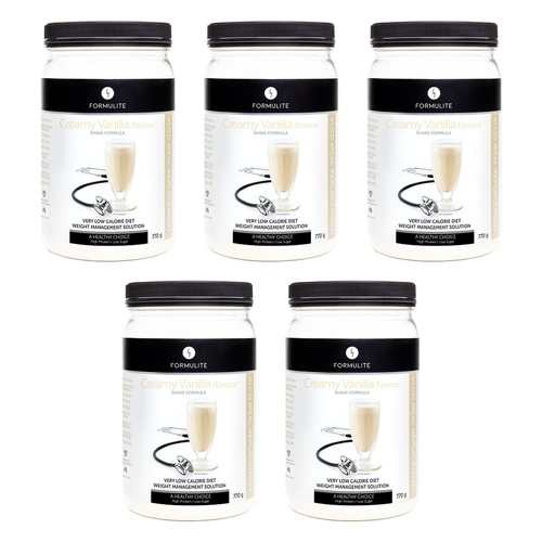 Formulite Meal Replacement Shake Creamy Vanilla 770g Pack of 5