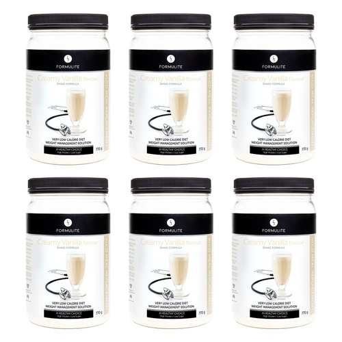 Formulite Meal Replacement Shake Creamy Vanilla 770g Pack of 6