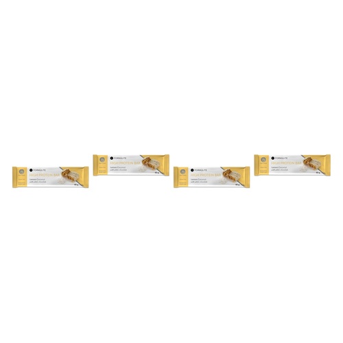 Formulite High Protein Bar Lemon Coconut 65g x 12 Bundle of 4