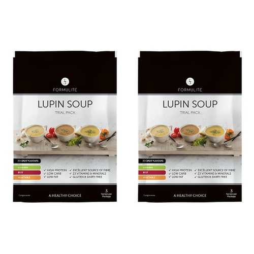 Formulite Lupin Soup Trial Pack 35g x 3 Sachets Bundle of 2
