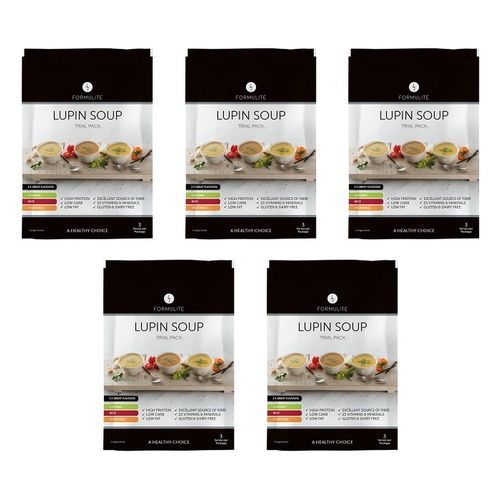 Formulite Lupin Soup Trial Pack 35g x 3 Sachets Bundle of 5