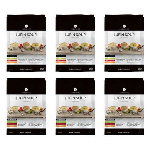 Formulite Lupin Soup Trial Pack 35g x 3 Sachets Bundle of 6