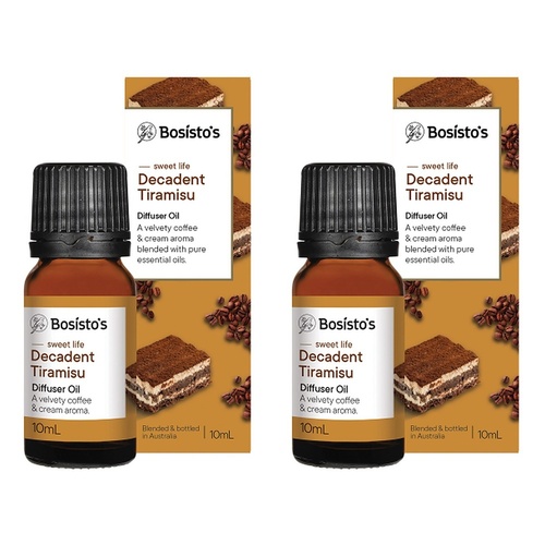 Bosisto's Decadent Tiramisu Diffuser Oil 10mL Pack of 2