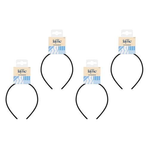 Lady Jayne Slim Headband Assorted Colours Pack of 4