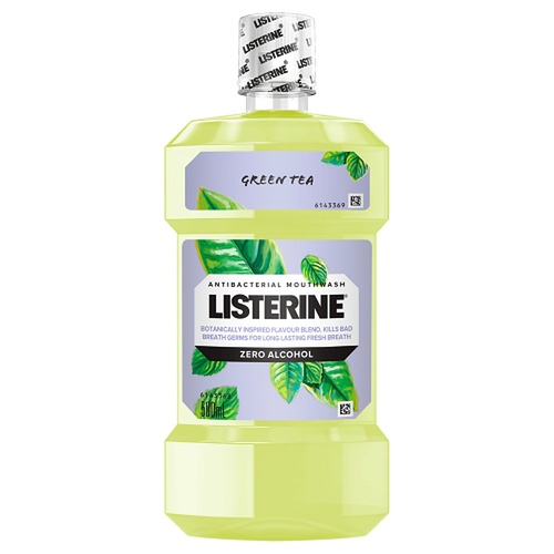 Listerine Green Tea Alcohol-Free Mouthwash 500mL