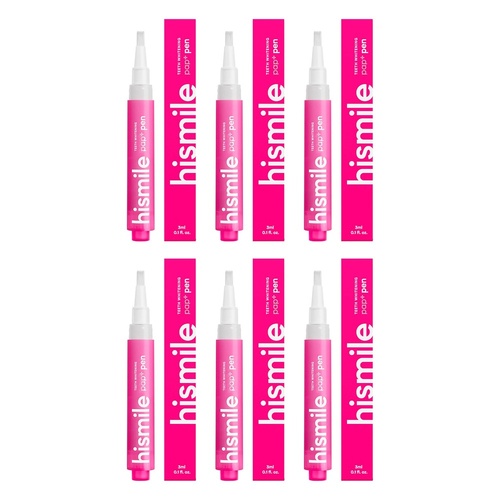 HiSmile PAP+ Teeth Whitening Pen 3mL Pack of 6