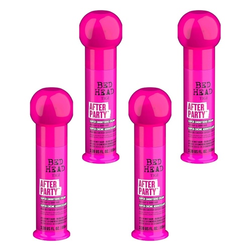 Tigi Bed Head After Party Super Smoothing Cream 100mL Pack of 4