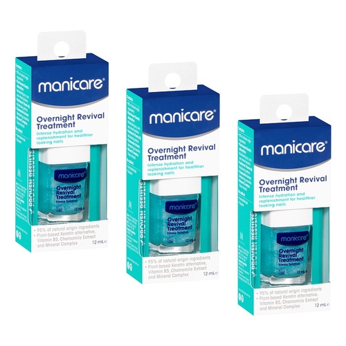 Manicare Overnight Revival Treatment 12mL Pack of 3