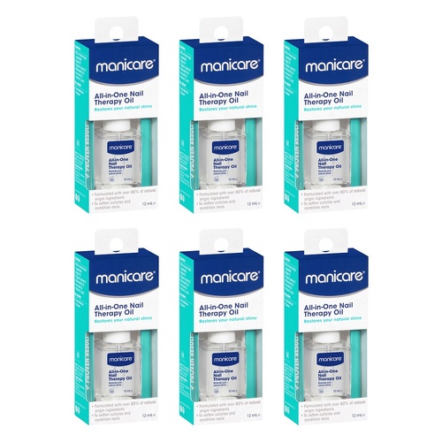 Manicare All-in-One Nail Therapy Oil 12mL Pack of 6