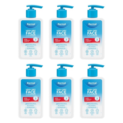 Dermal Therapy Very Dry Face Cleanser 175mL Pack of 6