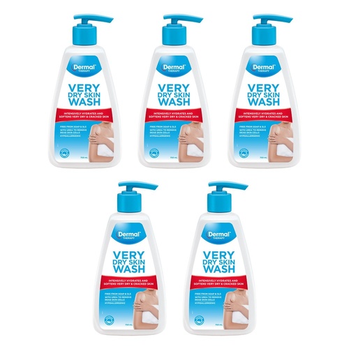 Dermal Therapy Very Dry Skin Wash 750mL Pack of 5