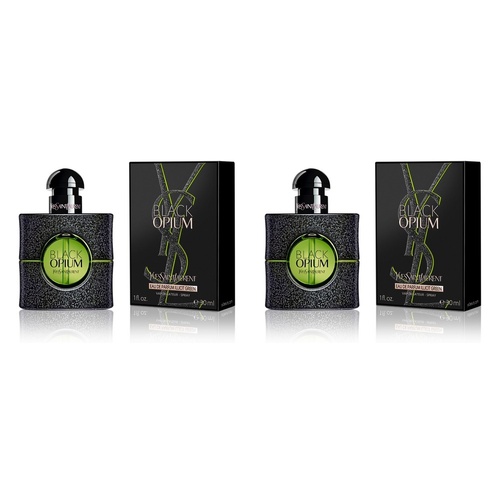 Yves Saint Laurent Black Opium Illicit Green EDP 30mL Pack of 2