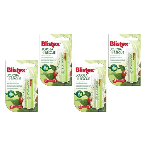 Blistex Jojoba Rescue Lip Balm 3.7g Pack of 4