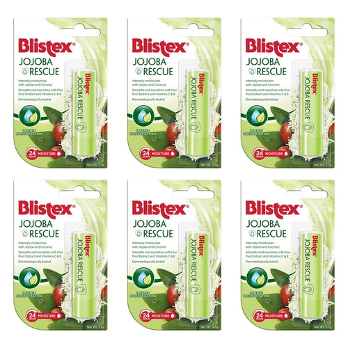 Blistex Jojoba Rescue Lip Balm 3.7g Pack of 6