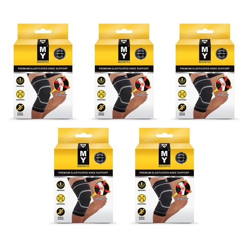 MY Premium Elasticated Knee Support Medium Pack of 5