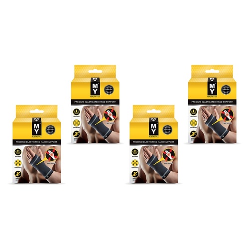 MY Premium Elasticated Hand Support Large Pack of 4