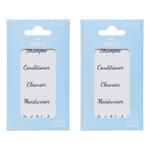 Pharmacy Health Travel Labels 20 Pack Bundle of 2