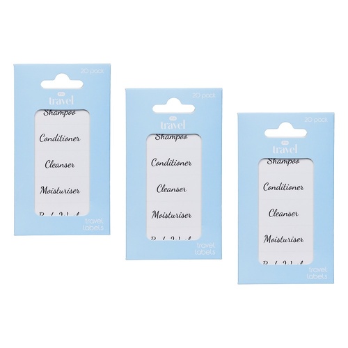 Pharmacy Health Travel Labels 20 Pack Bundle of 3