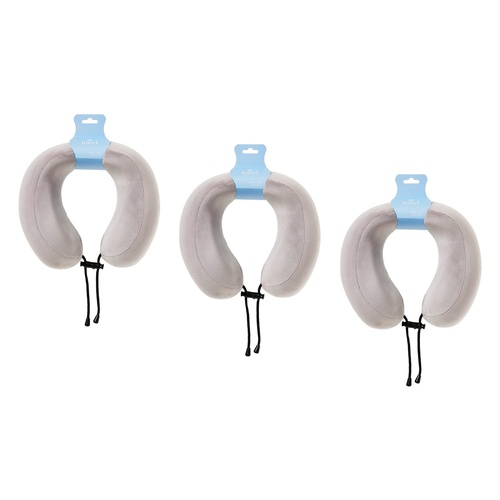 Pharmacy Health Memory Foam Neck Pillow Grey Pack of 3