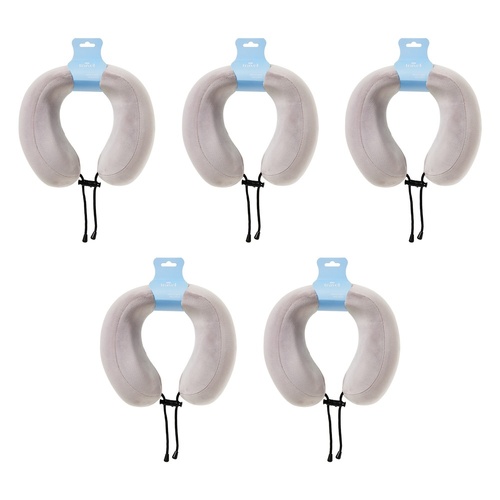 Pharmacy Health Memory Foam Neck Pillow Grey Pack of 5