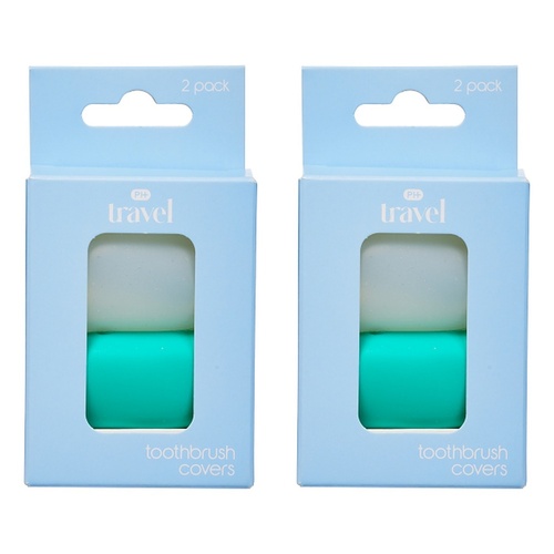 Pharmacy Health Toothbrush Covers 2 Pack Bundle of 2