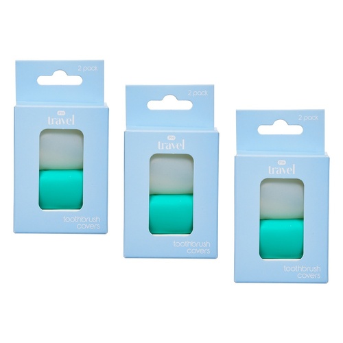 Pharmacy Health Toothbrush Covers 2 Pack Bundle of 3