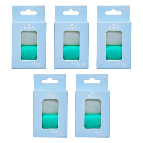 Pharmacy Health Toothbrush Covers 2 Pack Bundle of 5