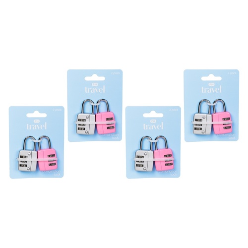 Pharmacy Health Combo Lock 2 Pack Bundle of 4