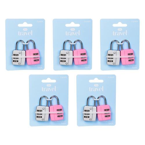 Pharmacy Health Combo Lock 2 Pack Bundle of 5