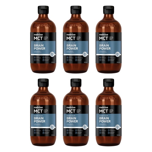 Melrose Health MCT Oil Brain Power 500mL Pack of 6