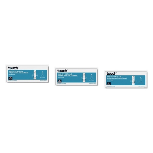 TouchBio A/B + COVID-19 Combo Tests 5 Pack Bundle of 3