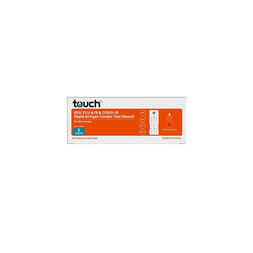 TouchBio RSV, Flu A/B & COVID-19 Combo Rapid Antigen Test 5 Tests