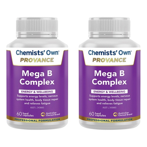Chemists' Own Provance Mega B Complex 60 Capsules Pack of 2