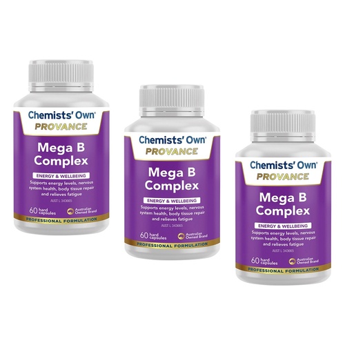 Chemists' Own Provance Mega B Complex 60 Capsules Pack of 3