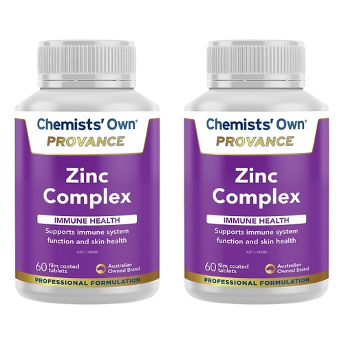 Chemists' Own Provance Zinc Complex 60 Tablets Pack of 2