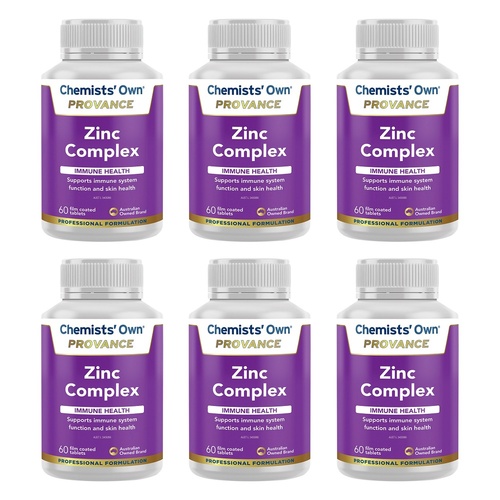 Chemists' Own Provance Zinc Complex 60 Tablets Pack of 6