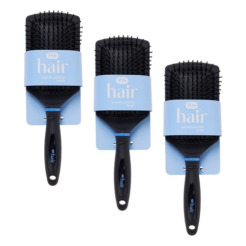 Pharmacy Health Square Paddle Brush Pack of 3