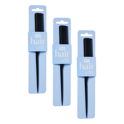 Pharmacy Health Plastic Tail Comb Pack of 3