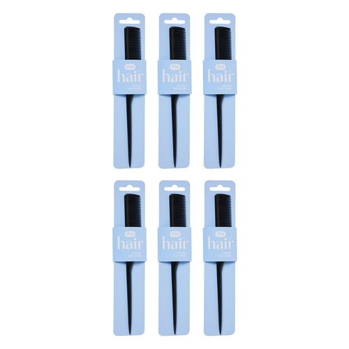 Pharmacy Health Plastic Tail Comb Pack of 6